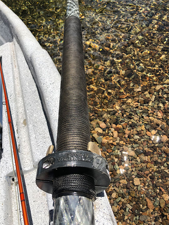 Manga de remo con tope plastico